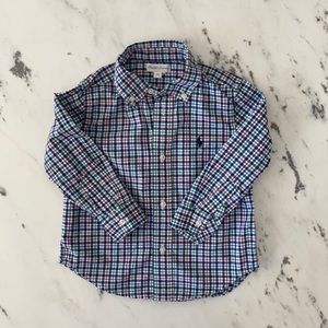 Ralph Lauren boys plaid button down dress shirt